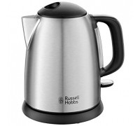 Електрочайник Russell Hobbs Adventure, 1л, метал, сріблясто-чорний