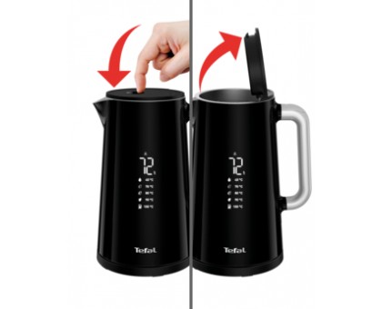 Электрочайник Tefal DIGITAL, 1.7л, LED дисплей, с двойными стенками, глянец, черный