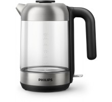 Електрочайник Philips Series 5000 1.7л, скло, чорно-сріблястий