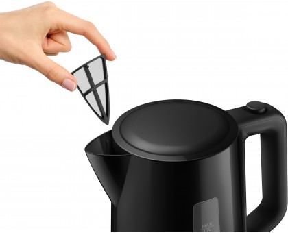 Електрочайник Philips Series 3000 1.7л, пластик, чорний