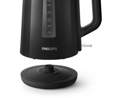 Електрочайник Philips Series 3000 1.7л, пластик, чорний