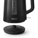 Електрочайник Philips Series 3000 1.7л, пластик, чорний