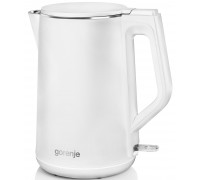 Электрочайник Gorenje 1.5л, пластик, белый матовый