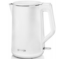 Електрочайник Gorenje 1.5л, пластик, білий матовий