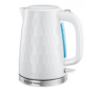 Электрочайник Russell Hobbs Honeycomb 1.7л, пластик, белый
