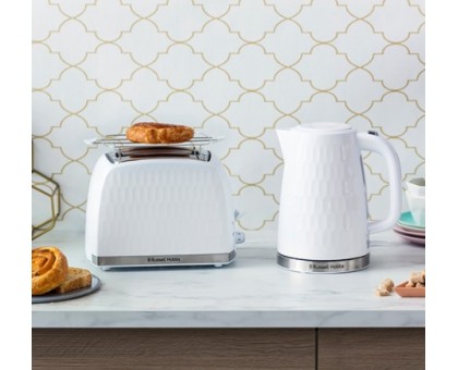 Електрочайник Russell Hobbs Honeycomb 1.7л, пластик, білий Електрочайник Russell Hobbs Honeycomb 1.7л, пластик, білий
