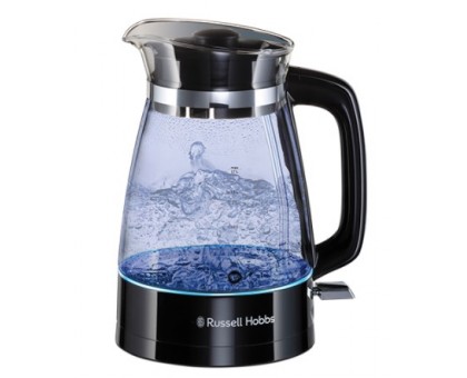 Електрочайник Russell Hobbs Hourglass 1.7л, скло, підсвічування, чорно-сріблястий Електрочайник Russell Hobbs Hourglass 1.7л, скло, підсвічування, чорно-сріблястий