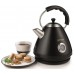Электрочайник Gorenje 1.7л, пластик, черный