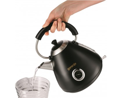 Электрочайник Gorenje 1.7л, пластик, черный
