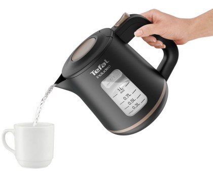 Електрочайник Tefal Includeo 1л, пластик, чорний