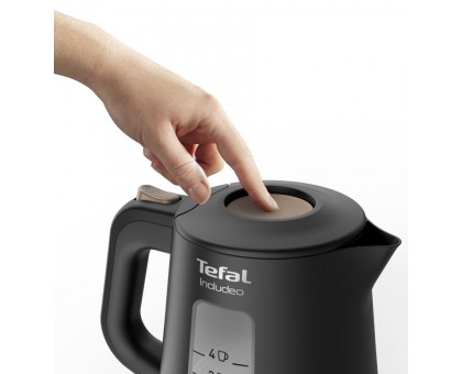 Електрочайник Tefal Includeo 1л, пластик, чорний