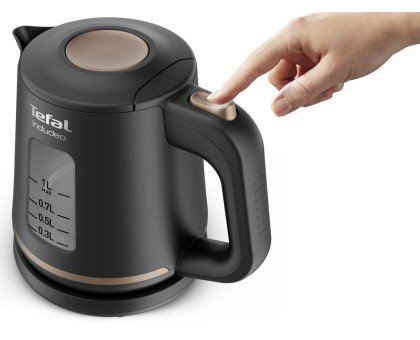 Електрочайник Tefal Includeo 1л, пластик, чорний