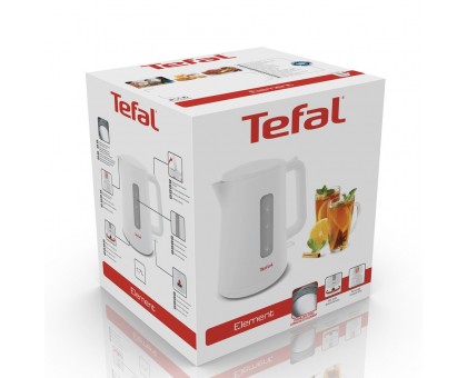 Электрочайник Tefal Element 1.7л, пластик, белый Электрочайник Tefal Element 1.7л, пластик, белый