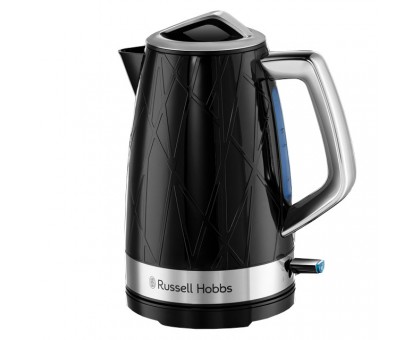 Електрочайник Russell Hobbs Structure 1.7л, пластик, чорно-сріблястий