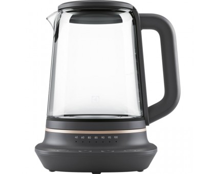 Електрочайник Electrolux 1.7л, Strix, скло, заварник, підтримка температури, чорний Електрочайник Electrolux 1.7л, Strix, скло, заварник, підтримка температури, чорний