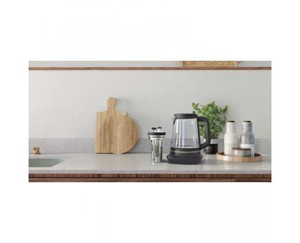 Електрочайник Electrolux 1.7л, Strix, скло, заварник, підтримка температури, чорний Електрочайник Electrolux 1.7л, Strix, скло, заварник, підтримка температури, чорний