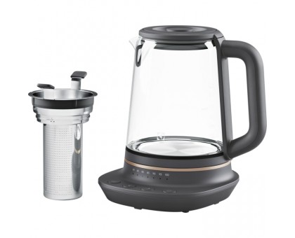 Електрочайник Electrolux 1.7л, Strix, скло, заварник, підтримка температури, чорний Електрочайник Electrolux 1.7л, Strix, скло, заварник, підтримка температури, чорний