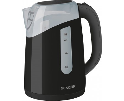 Електрочайник Sencor 1.7л, Strix, пластик, чорний