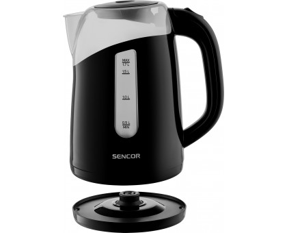 Електрочайник Sencor 1.7л, Strix, пластик, чорний