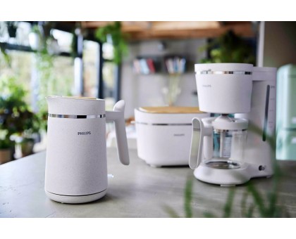 Электрочайник Philips Eco Conscious Edition, 1.7л, биопластик, LED подсветка, белый матовый