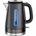 Электрочайник Russell Hobbs Matte Black 1.8л, Strix, металл, черный