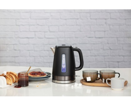 Электрочайник Russell Hobbs Matte Black 1.8л, Strix, металл, черный