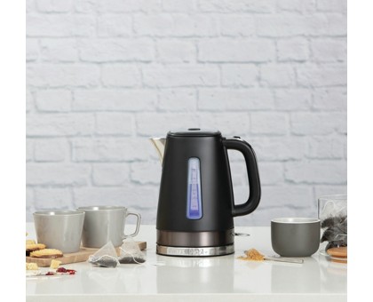 Электрочайник Russell Hobbs Matte Black 1.8л, Strix, металл, черный