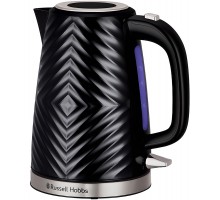 Электрочайник Russell Hobbs Groove Black, 1.7л, Strix, пластик, черный