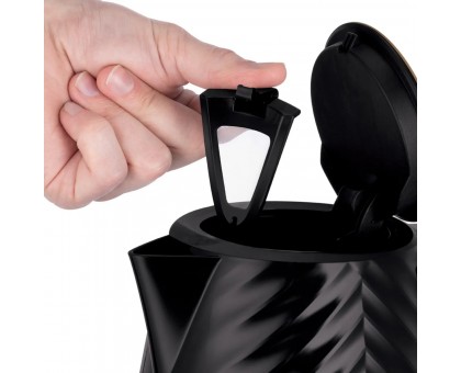 Электрочайник Russell Hobbs Groove Black, 1.7л, Strix, пластик, черный