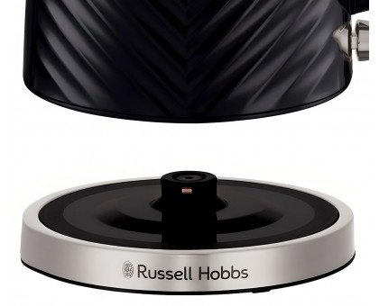 Электрочайник Russell Hobbs Groove Black, 1.7л, Strix, пластик, черный