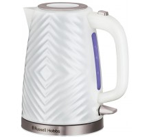 Электрочайник Russell Hobbs Groove White 1.7л, Strix, пластик, белый
