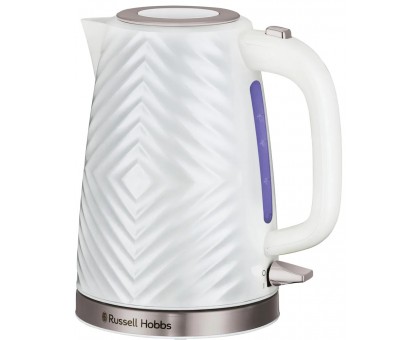 Электрочайник Russell Hobbs Groove White 1.7л, Strix, пластик, белый