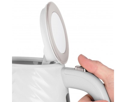Электрочайник Russell Hobbs Groove White 1.7л, Strix, пластик, белый