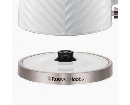Электрочайник Russell Hobbs Groove White 1.7л, Strix, пластик, белый