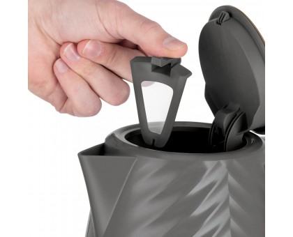 Электрочайник Russell Hobbs Groove Grey 1.7л, Strix, пластик, серый