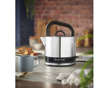 Электрочайник Russell Hobbs Distinctions Ocean 1.5л, Strix, металл, серебристо-черный