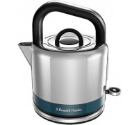 Электрочайник Russell Hobbs Distinctions Black 1.5л, Strix, металл, серебристо-синий