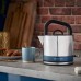 Электрочайник Russell Hobbs Distinctions Black 1.5л, Strix, металл, серебристо-синий