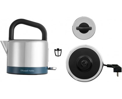 Электрочайник Russell Hobbs Distinctions Black 1.5л, Strix, металл, серебристо-синий Электрочайник Russell Hobbs Distinctions Black 1.5л, Strix, металл, серебристо-синий
