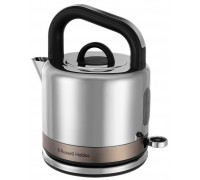 Электрочайник Russell Hobbs Distinctions Titanium, 1.5л, Strix, металл, серебристо-медный