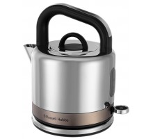 Электрочайник Russell Hobbs Distinctions Titanium, 1.5л, Strix, металл, серебристо-медный