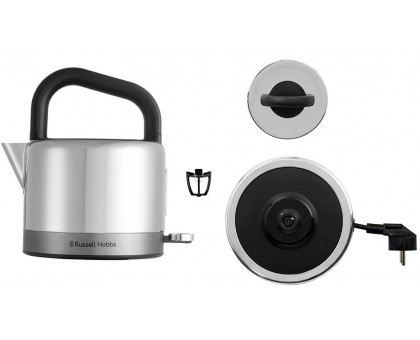 Електрочайник Russell Hobbs Distinctions Titanium, 1.5л, Strix, метал, сріблясто-мідний Електрочайник Russell Hobbs Distinctions Titanium, 1.5л, Strix, метал, сріблясто-мідний