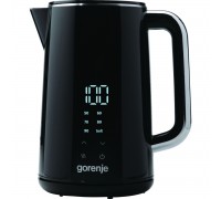 Электрочайник Gorenje 1.7л, двойные стенки, LED дисплей, Strix контроль, черный