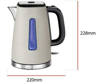 Электрочайник Russell Hobbs Luna Stone, 1.7л, металл, под камень, бежевый
