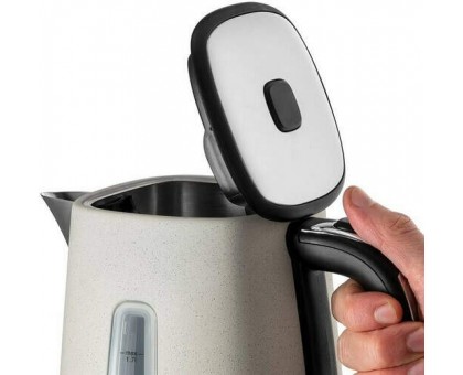 Электрочайник Russell Hobbs Luna Stone, 1.7л, металл, под камень, бежевый