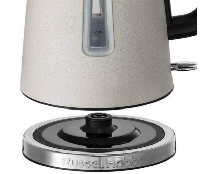 Электрочайник Russell Hobbs Luna Stone, 1.7л, металл, под камень, бежевый