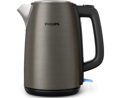 Електрочайник Philips Viva Collection 1.7л, Strix, метал, чорно-мідний