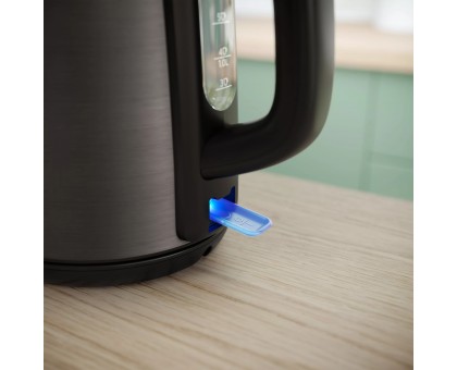 Електрочайник Philips Viva Collection 1.7л, Strix, метал, чорно-мідний