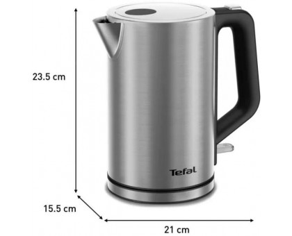 Електрочайник Tefal Bronx Electric 1.7л, нерж. сталь, сірий