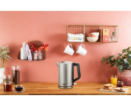 Електрочайник Tefal Bronx Electric 1.7л, нерж. сталь, сірий